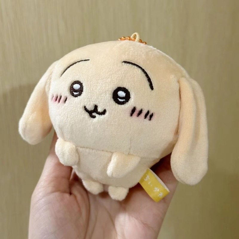 Anime Merchandise In Japanese - ちいかわうさぎ、耳の垂れたウサギのぬいぐるみ、15cmサイズ、キーホルダー、かわいいアニメグッズ、バッグチャーム、女の子へのプレゼント、日本の漫画グッズ。