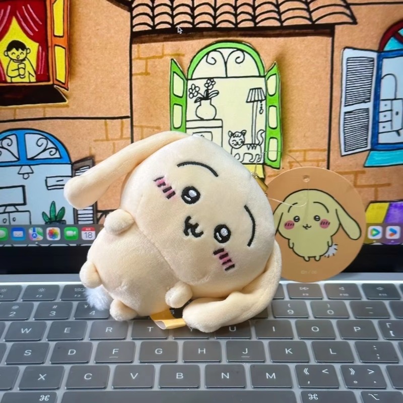 ちいかわうさぎ、耳の垂れたウサギのぬいぐるみ、15cmサイズ - Anime Merchandise In Japanese のレビューと価格