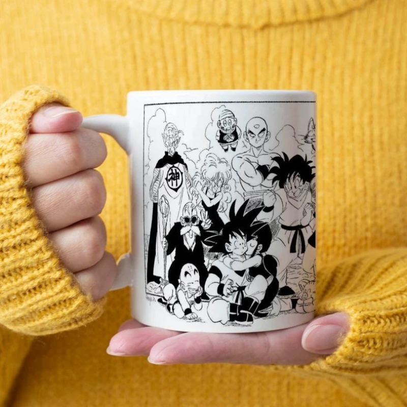 ドラゴンボールの漫画風手描きセラミックマグカップ、2D漫画ス - Anime Merchandise Mugs のレビューと価格