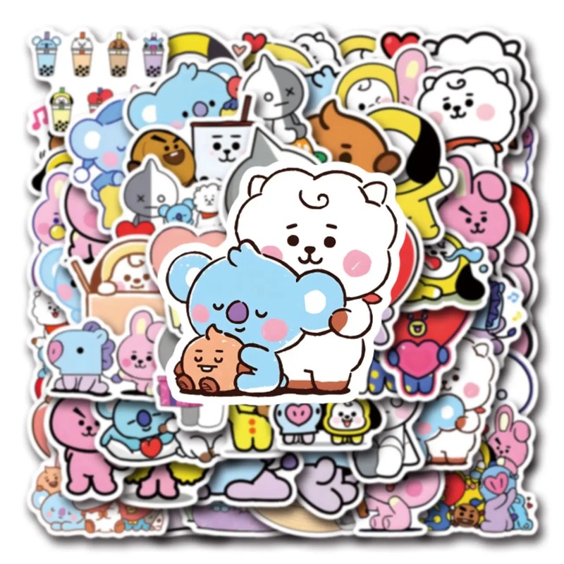 B T 21 アニメグッズ かわいいステッカー カード カワ - Anime Merchandise Mugs のレビューと価格